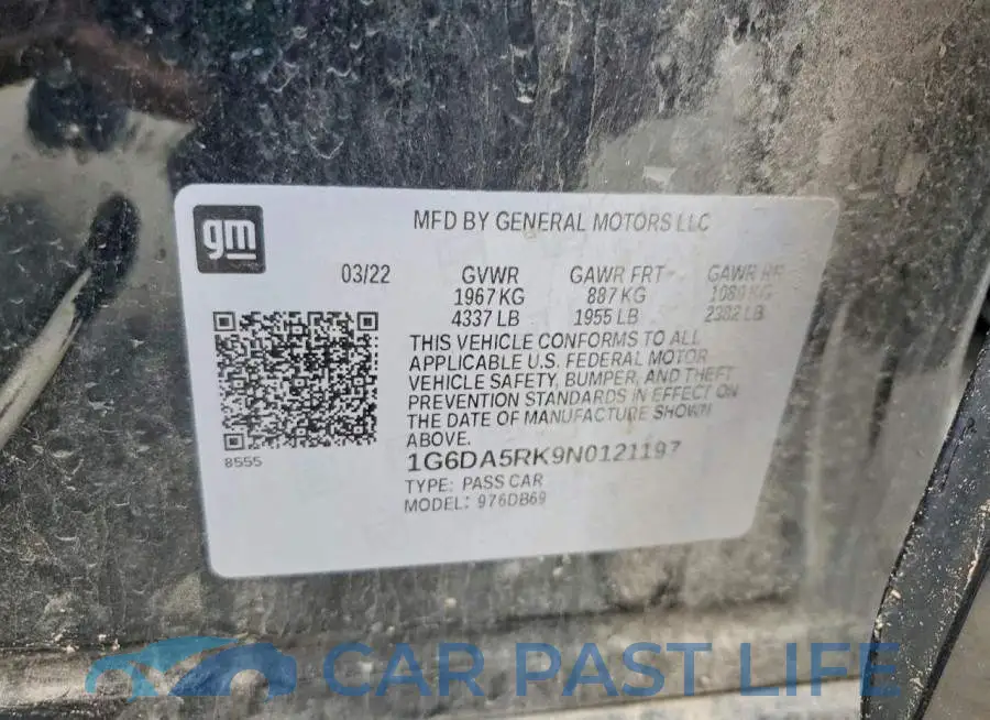 1G6DA5RK9N0121197# 12