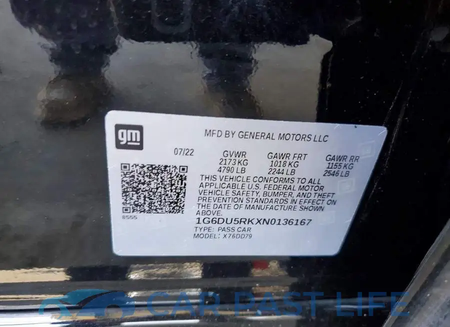 1G6DU5RKXN0136167# 12