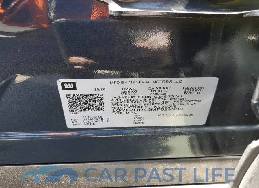 1GYFZDR43MF025338# 14