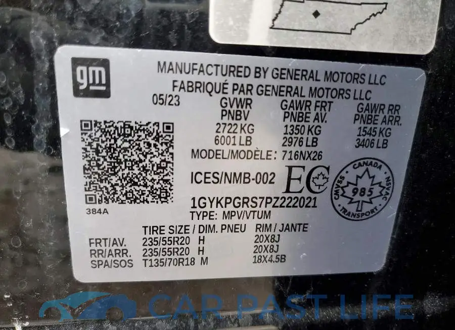 1GYKPGRS7PZ222021# 14