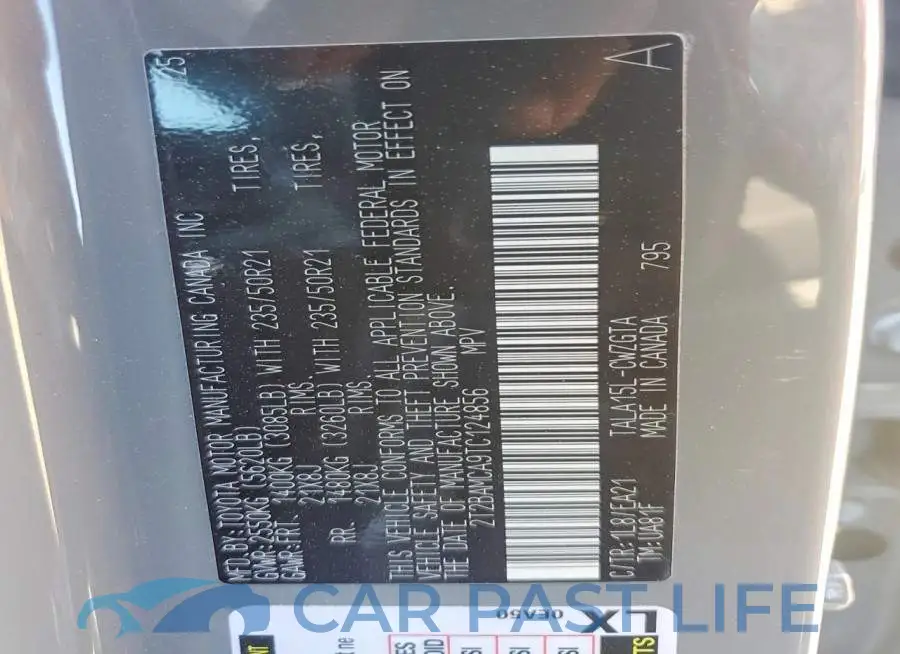 2T2BAMCA9TC124856# 12
