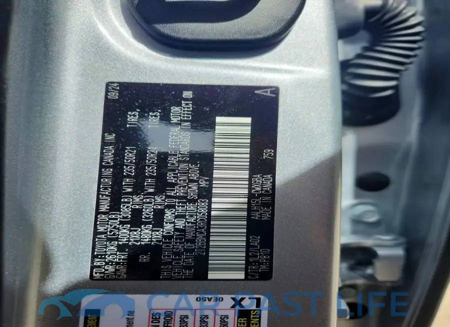 2T2BBMCA3RC058083# 14