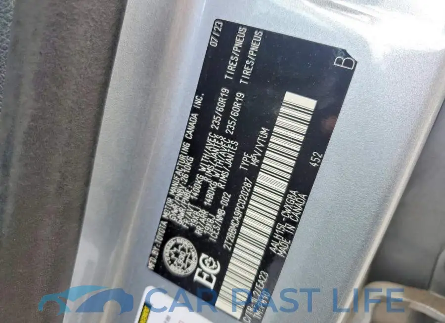 2T2BBMCA9PC020287# 13