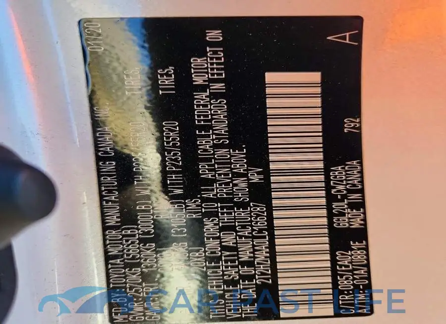 2T2HZMAA0LC166287# 13
