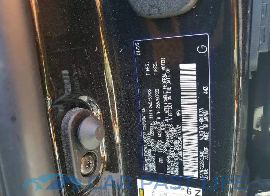 JTJGB7CX2S4071607# 13