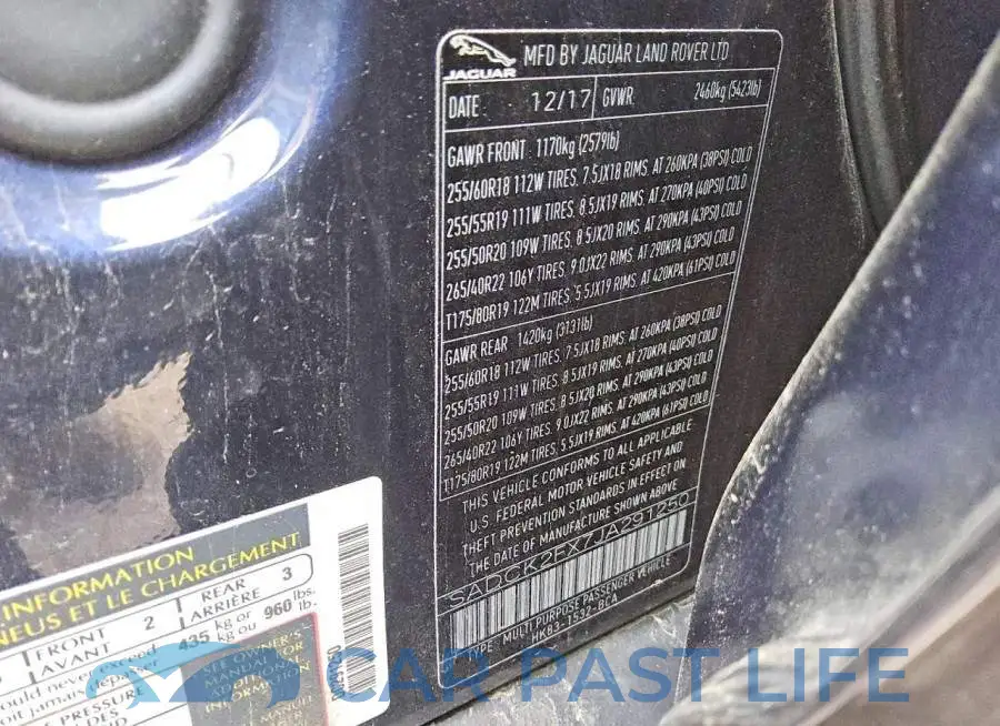 SADCK2FX7JA291250# 13