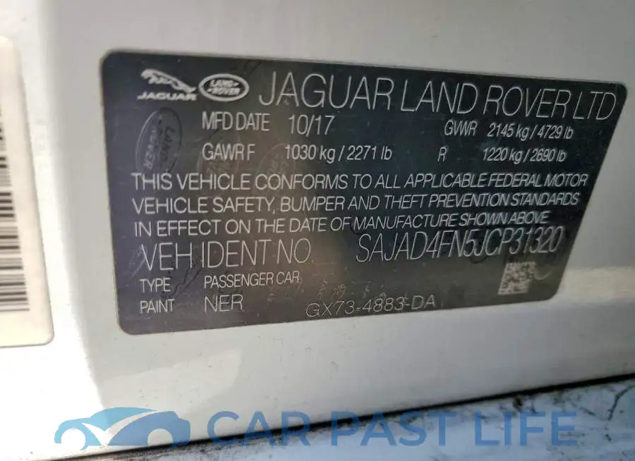 SAJAD4FN5JCP31320# 12