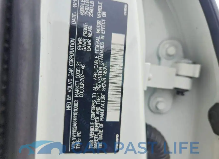 YV1102AK4H1010983# 12