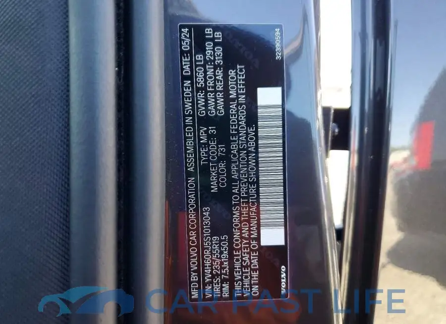 YV4H60RJ5S1013043# 12