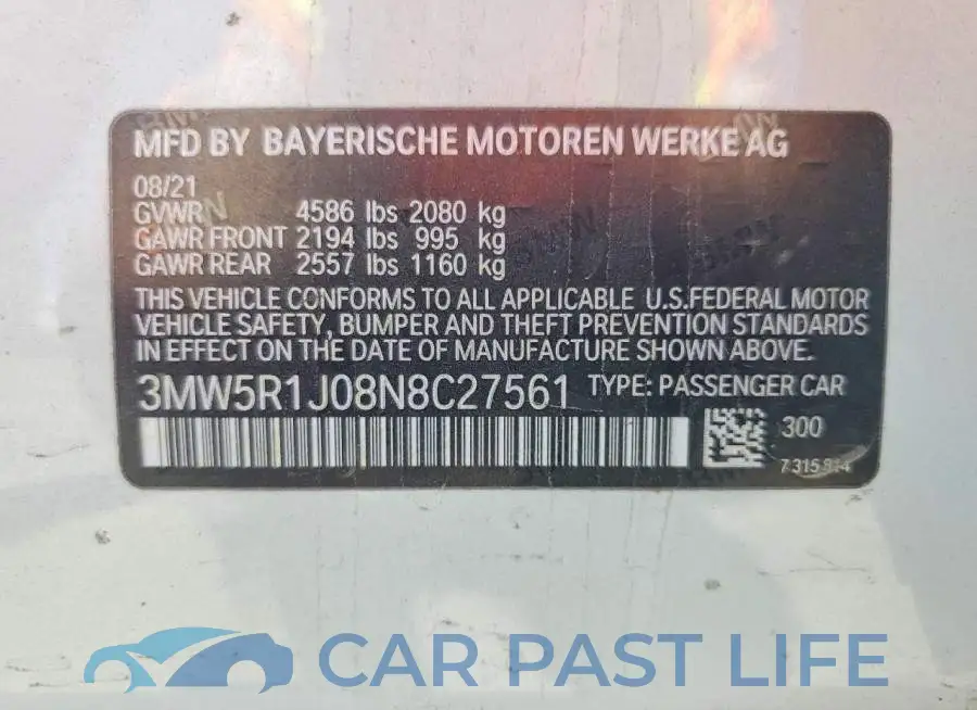 3MW5R1J08N8C27561# 12