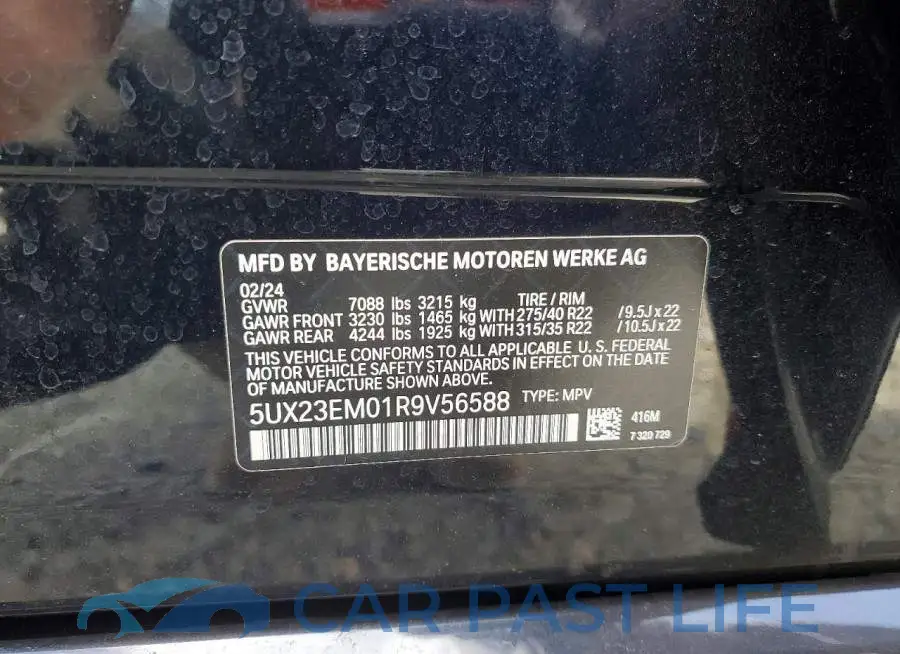 5UX23EM01R9V56588# 14
