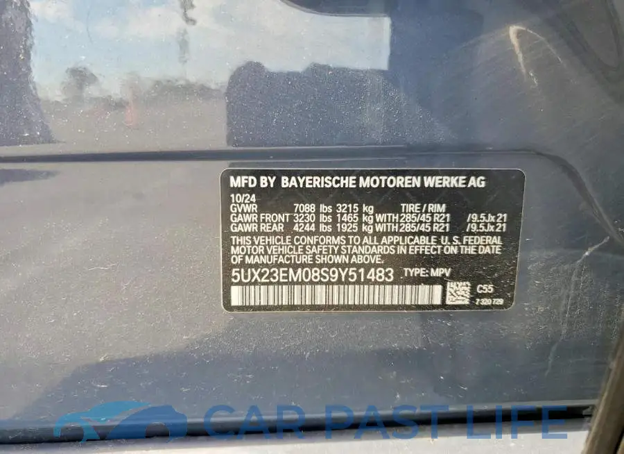 5UX23EM08S9Y51483# 13