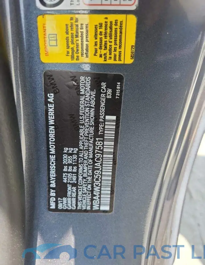 WBA4W3C59JAC97581# 13