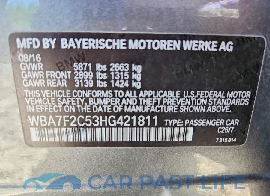 WBA7F2C53HG421811# 12