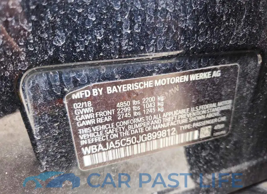 WBAJA5C50JG899812# 12