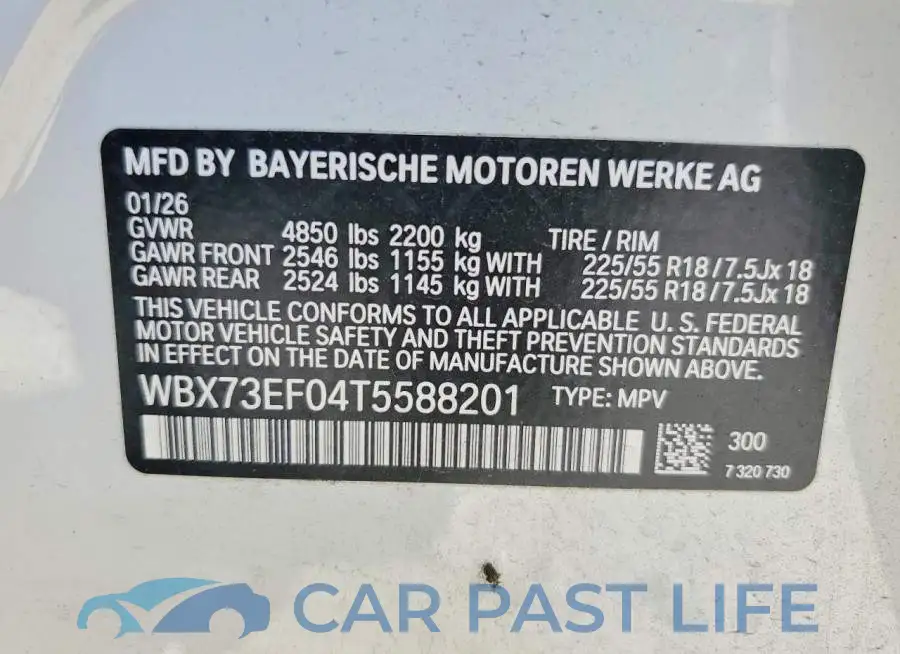 WBX73EF04T5588201# 13