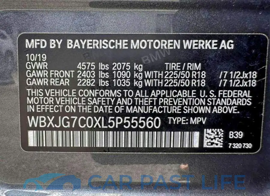 WBXJG7C0XL5P55560# 15