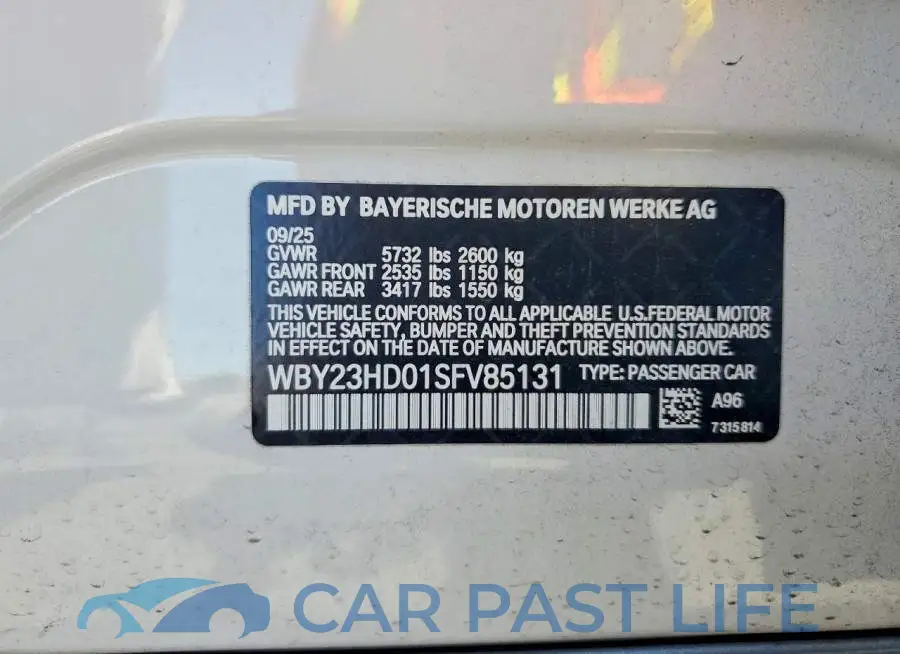 WBY23HD01SFV85131# 12
