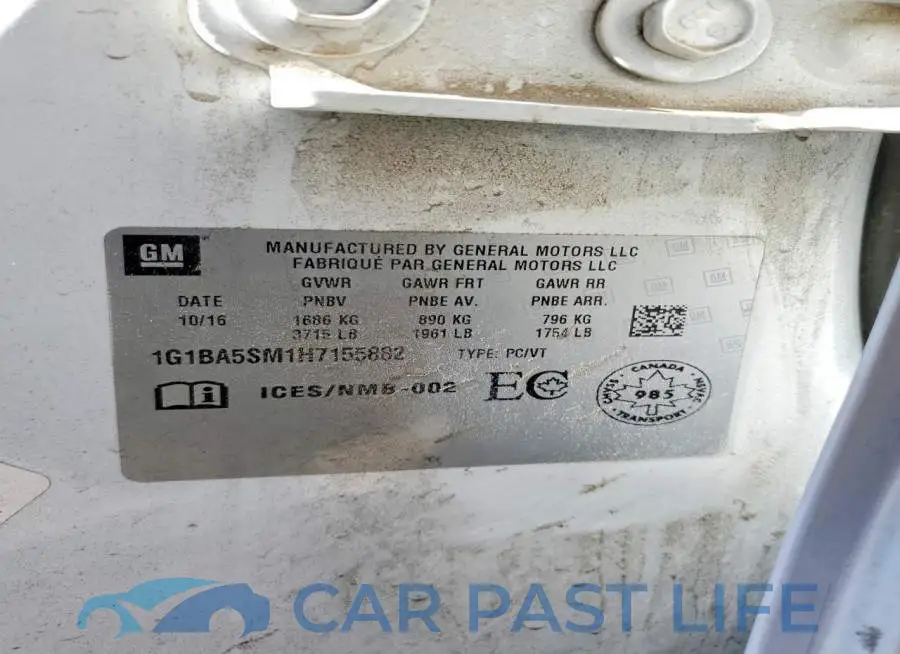 1G1BA5SM1H7155882# 12