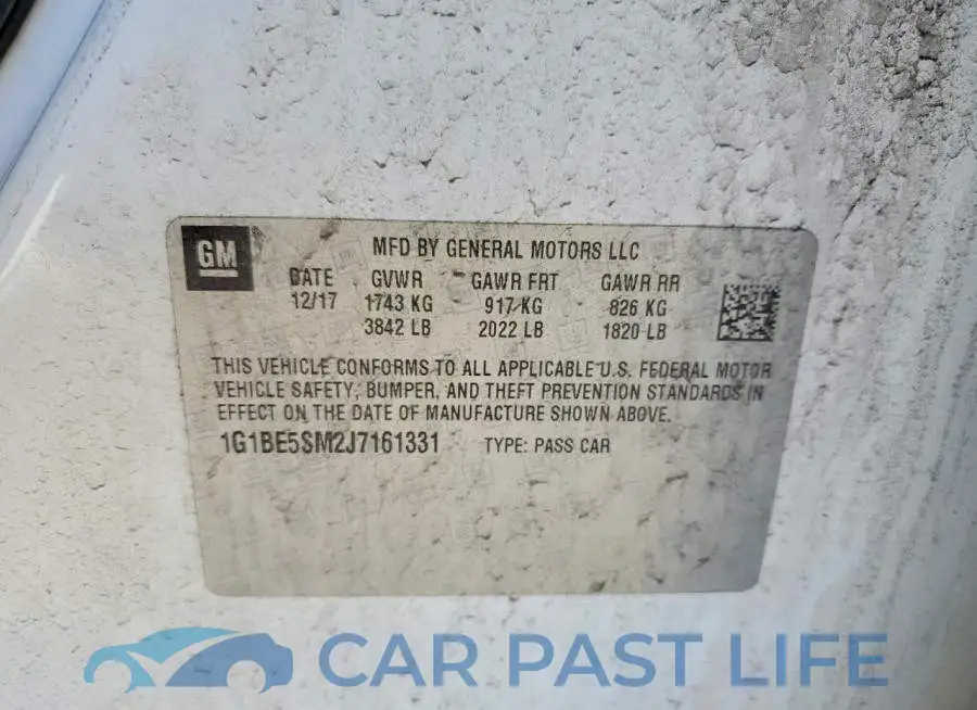 1G1BE5SM2J7161331# 12