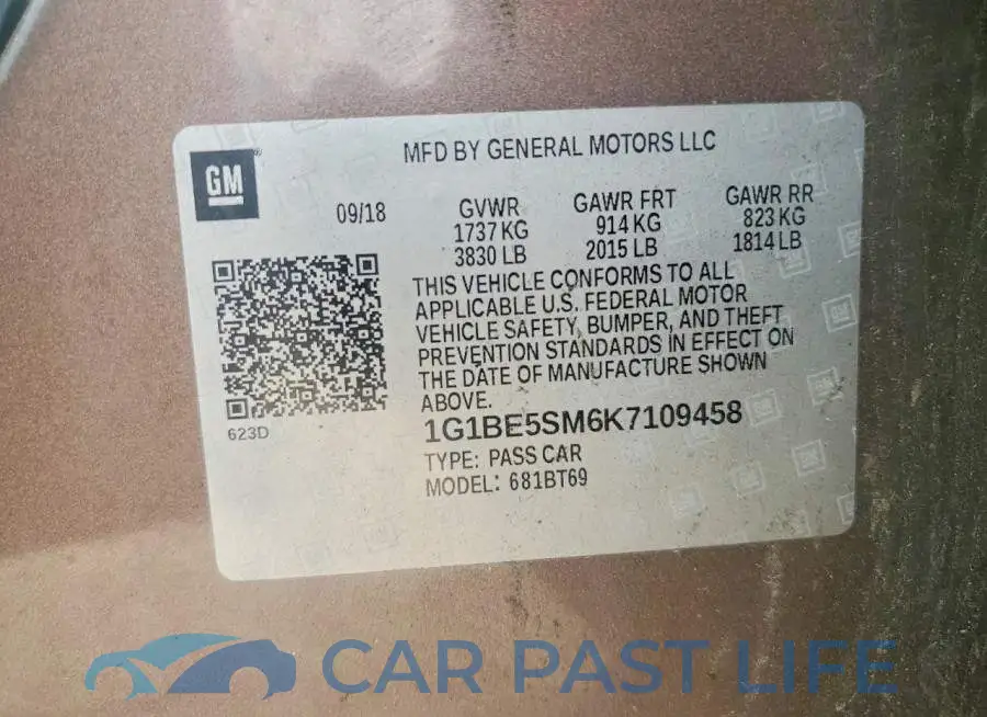 1G1BE5SM6K7109458# 12