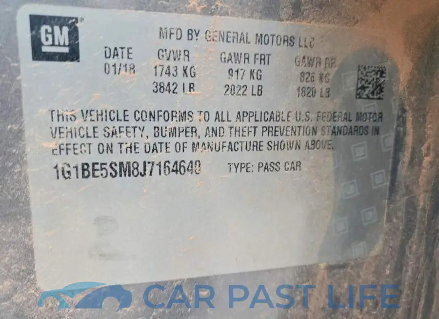 1G1BE5SM8J7164640# 13