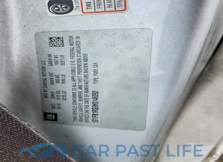 1G1FB1RS9H0146092# 12