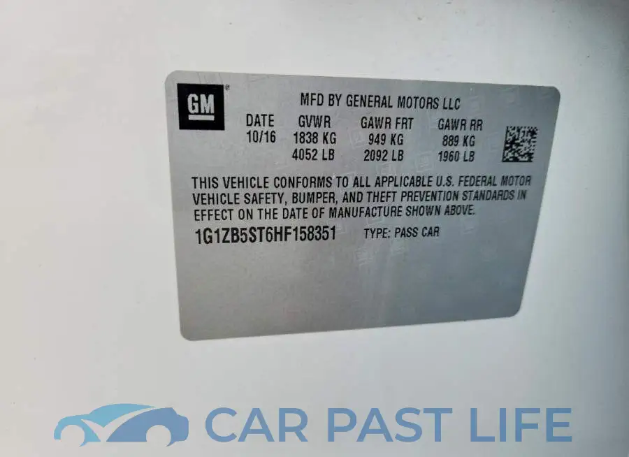 1G1ZB5ST6HF158351# 12