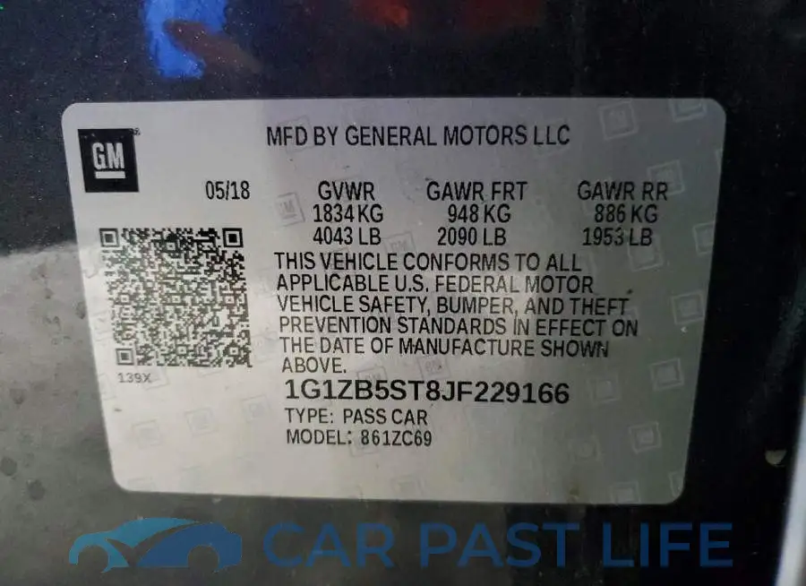 1G1ZB5ST8JF229166# 12