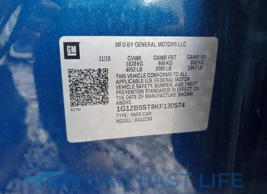 1G1ZB5ST8KF130574# 12