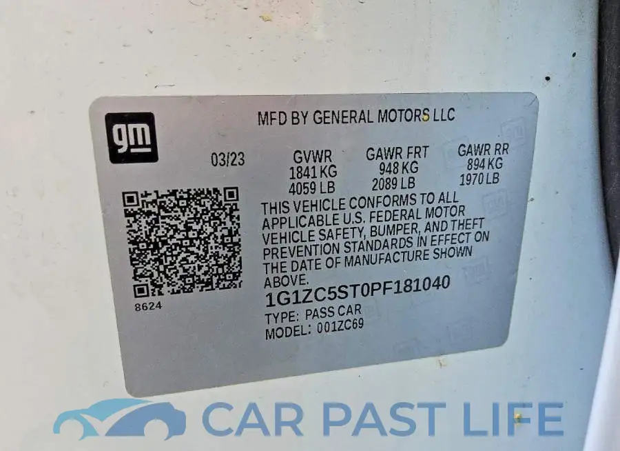 1G1ZC5ST0PF181040# 12