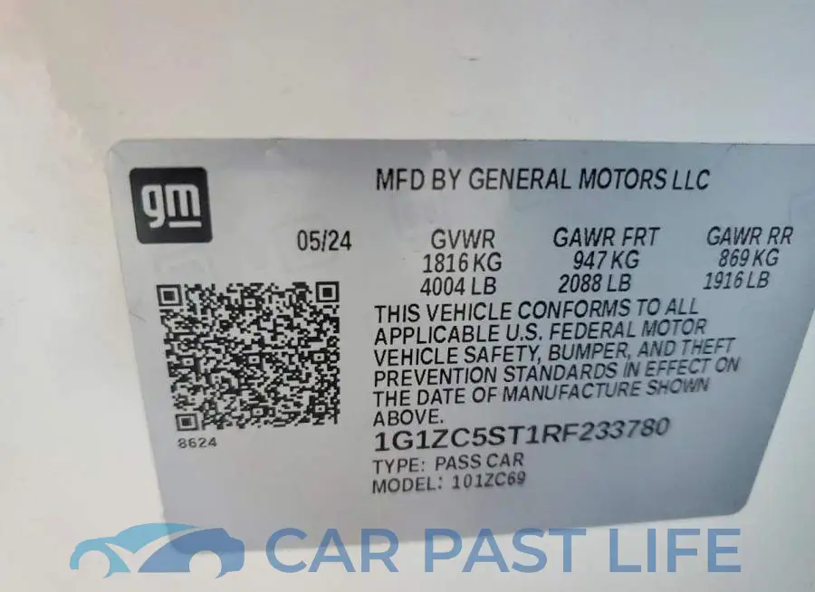 1G1ZC5ST1RF233780# 12