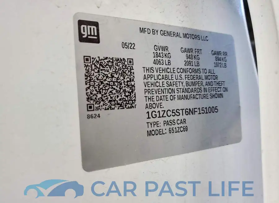 1G1ZC5ST6NF151005# 12