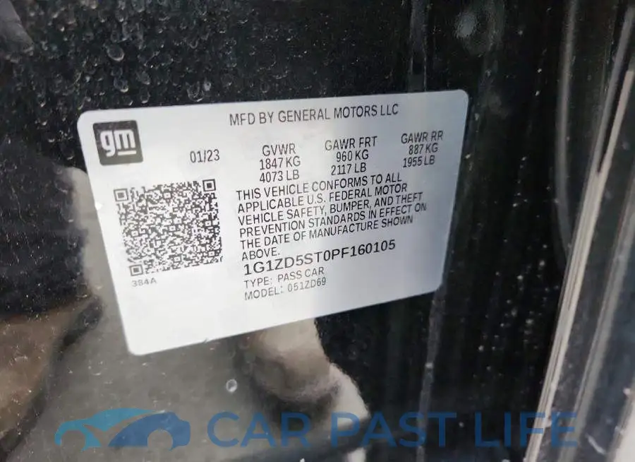 1G1ZD5ST0PF160105# 12