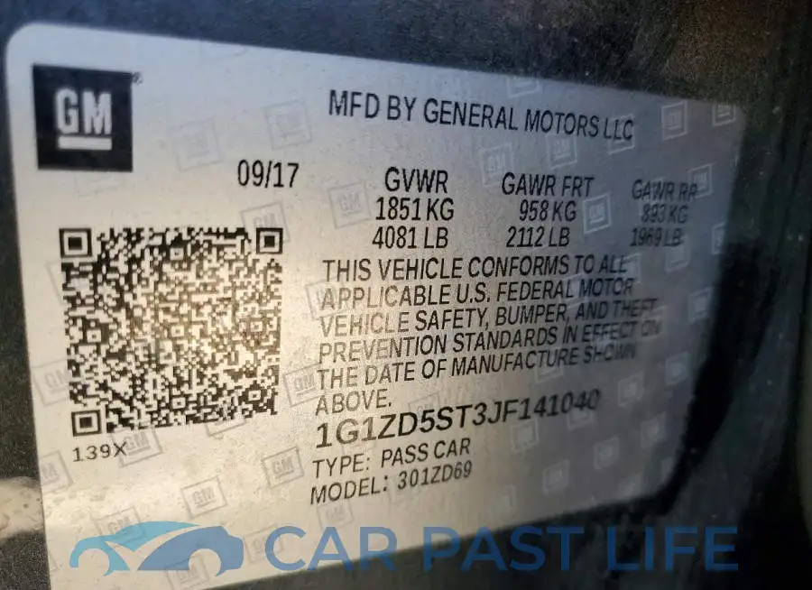 1G1ZD5ST3JF141040# 12
