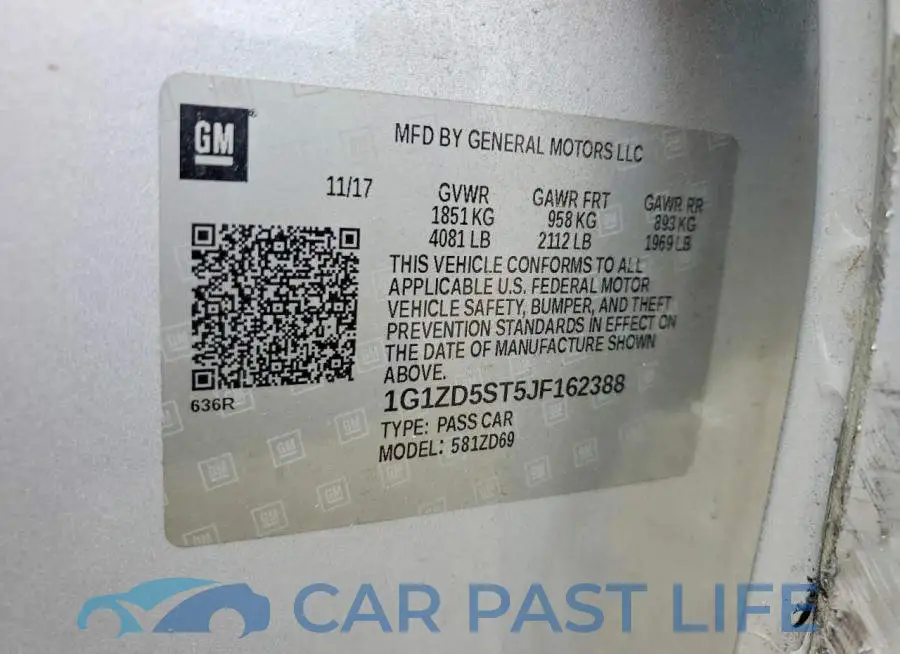 1G1ZD5ST5JF162388# 12