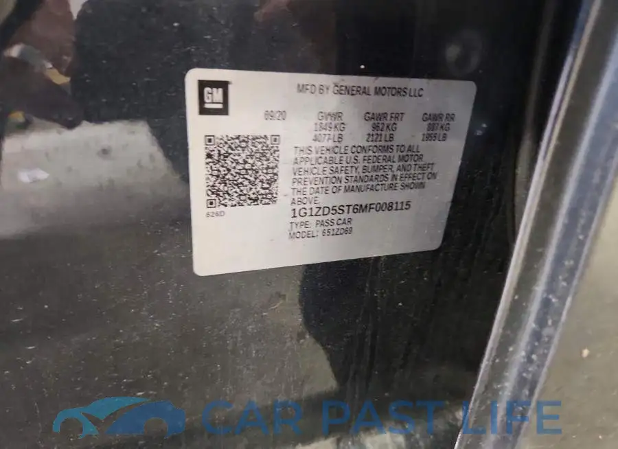 1G1ZD5ST6MF008115# 13