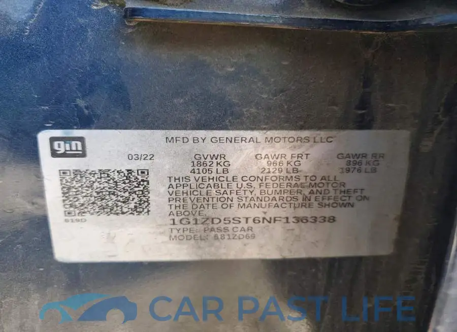 1G1ZD5ST6NF136338# 12