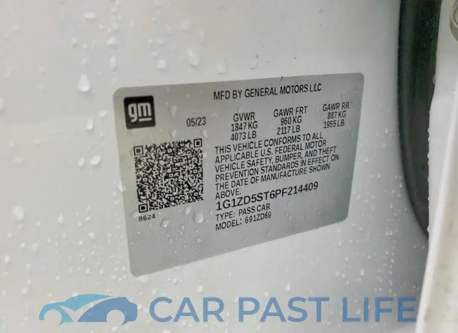 1G1ZD5ST6PF214409# 12