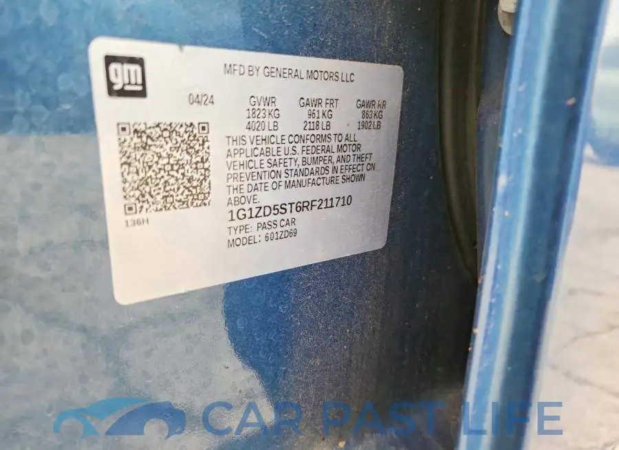 1G1ZD5ST6RF211710# 13