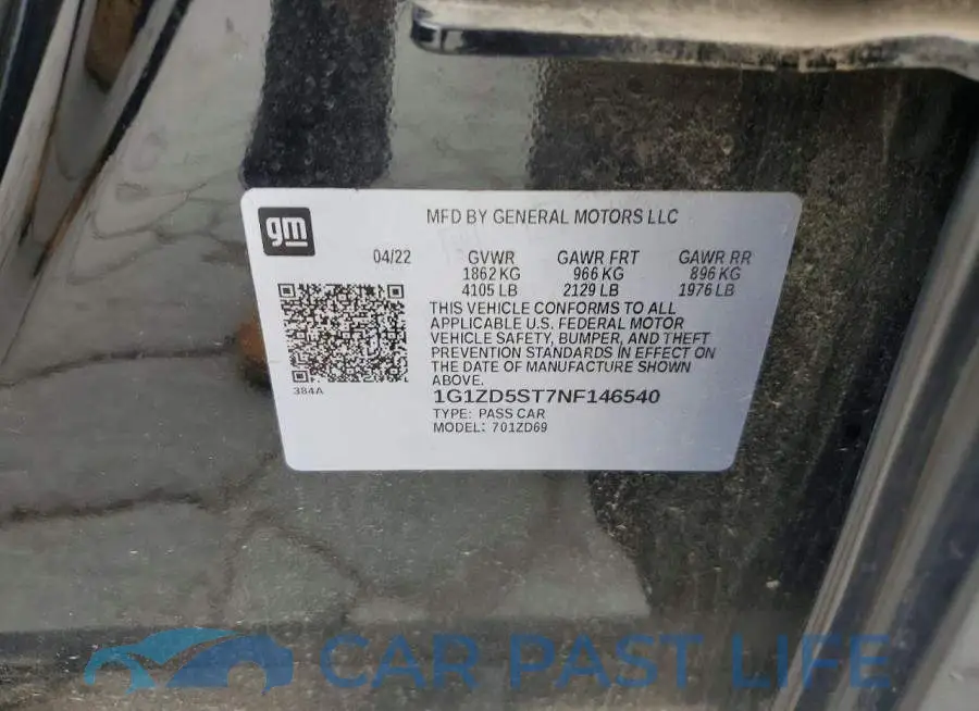 1G1ZD5ST7NF146540# 12