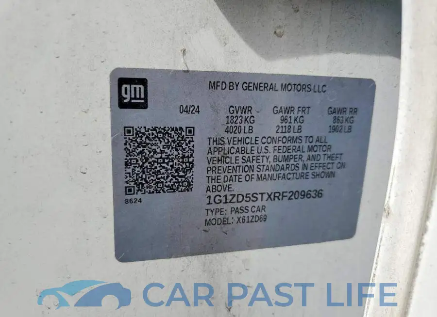 1G1ZD5STXRF209636# 13