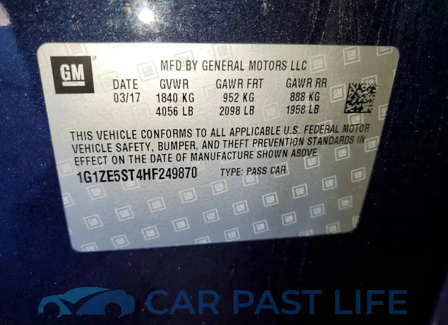 1G1ZE5ST4HF249870# 12