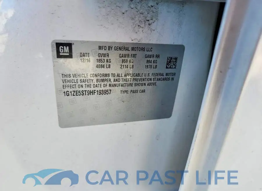 1G1ZE5ST9HF193957# 13