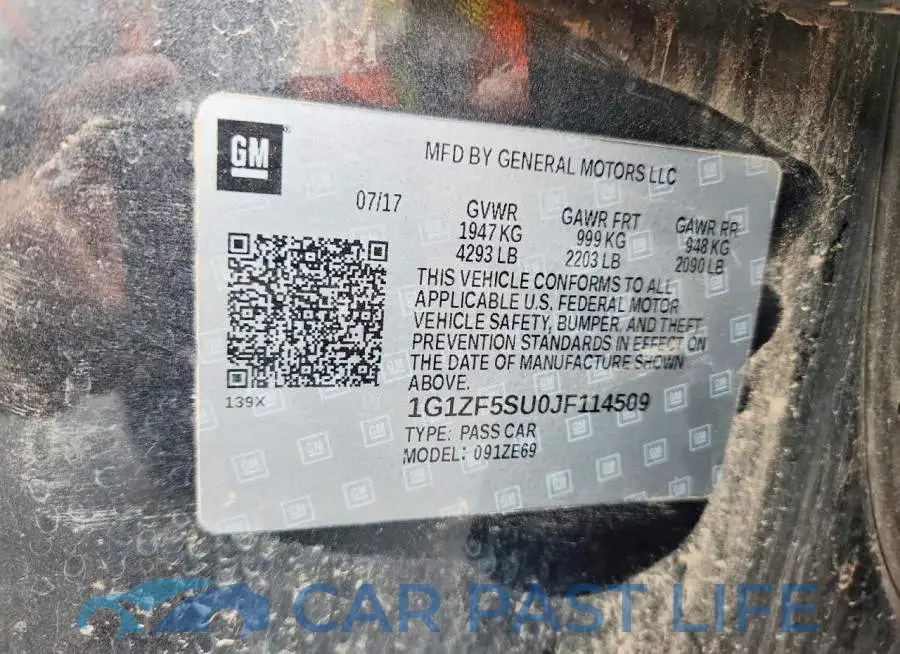 1G1ZF5SU0JF114509# 12