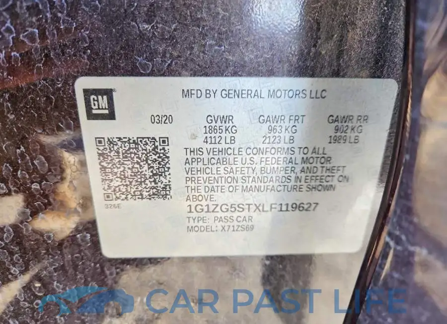 1G1ZG5STXLF119627# 13