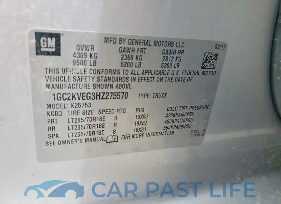 1GC2KVEG3HZ275570# 12