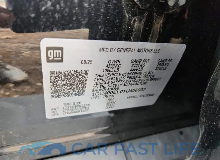 1GC400EL0TU406037# 12
