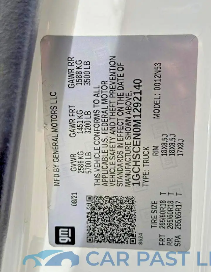 1GCHSCEN0M1292140# 15