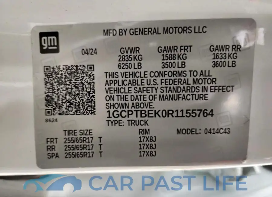 1GCPTBEK0R1155764# 13